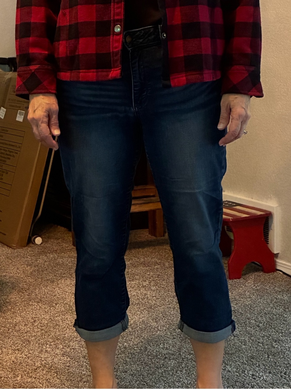 Sonoma Dark Blue Cropped Women's Jeans